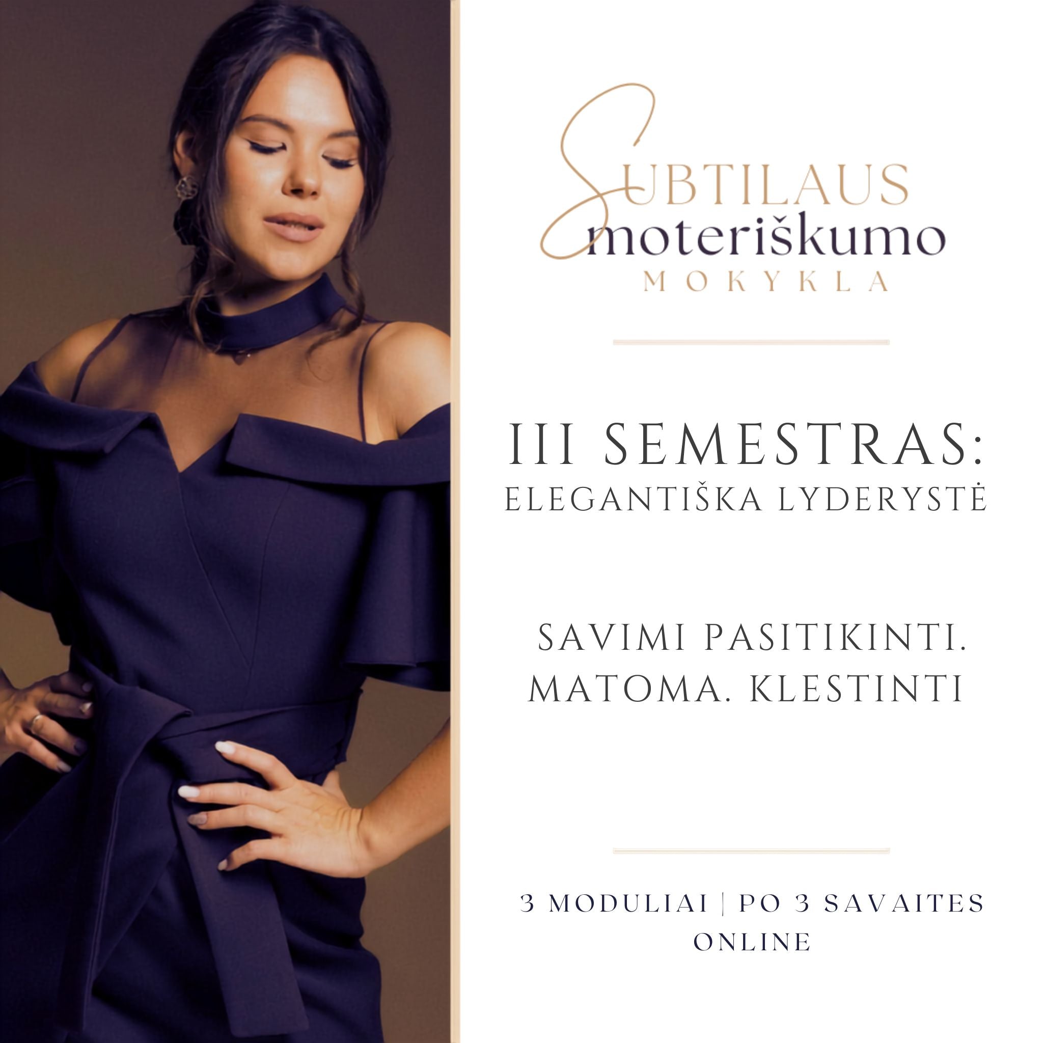 3 SMM SEMESTRAS - PASITIKINTI SAVIMI. MATOMA. KLESTINTI.
