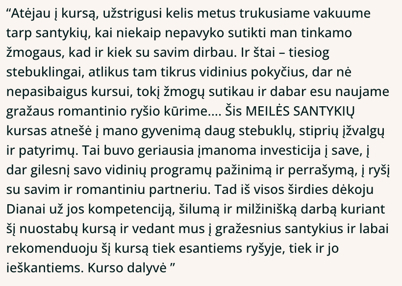 MEILĖS PSICHOLOGIJA - Gilus santykių kursas