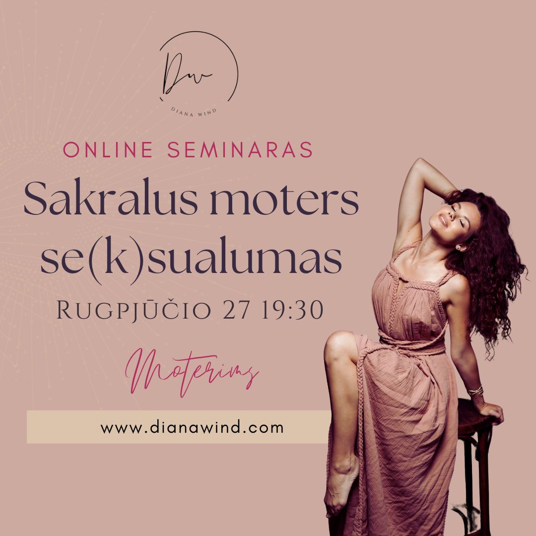 Sakralus Moters Seksualumas – seminaras online